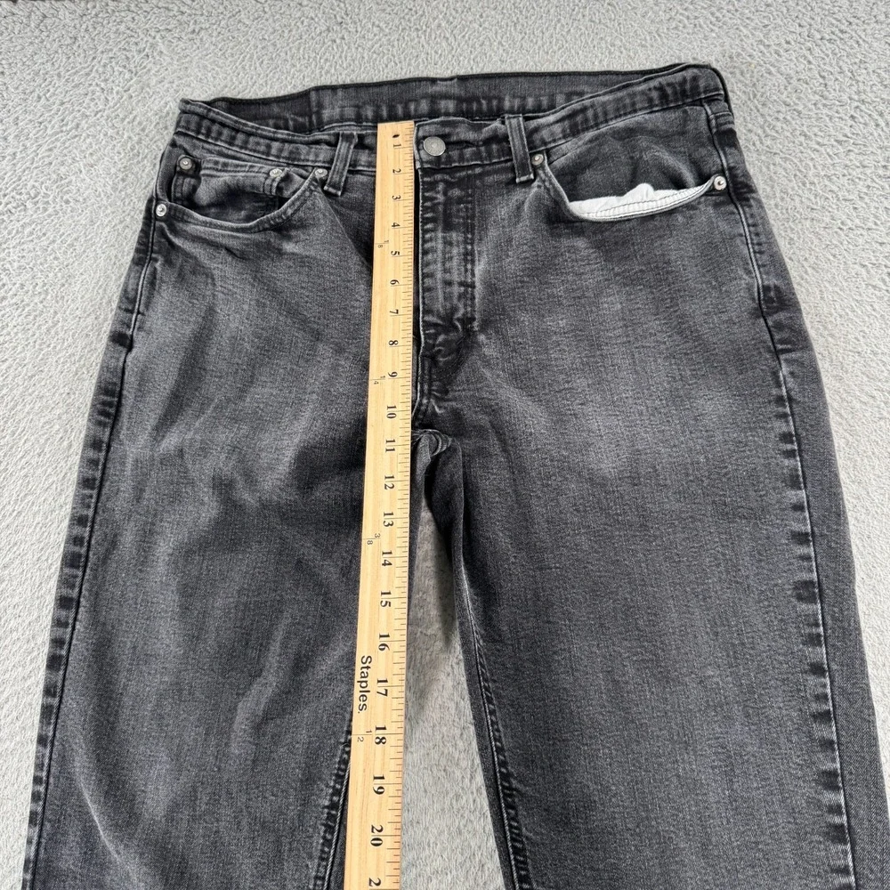 Levi's Jeans‎ Men's 34x29 Black Denim Straight Faded Travel Outdoor Workwear